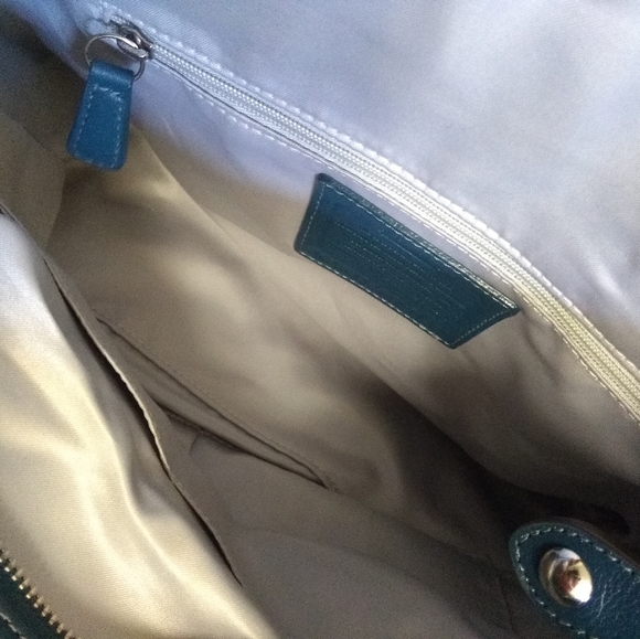 Coach Ashley Blue Leather Bag - Picture 5 of 8